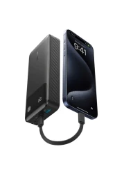 Anker PD Port Power Bank Black 20000mAh 30W with USB-C to USB-C Charging Cable