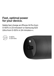 Belkin Boost Car Charger 30W with USB-C to USB-C Data Sync and Charging Cable Black 1m