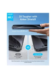 Anker ShieldX Easy Fit Screen Protector for Apple iPhone 16 Pro Max Clear