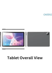 Oteeto TAB 14 5G Android Tablet 11-Inch IPS LCD Display 8GB RAM 512GB ROM/8000 mAH Battery/Keyboard/Flip Cover (Grey)- International Version