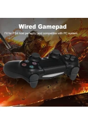Generic-Wired Game Controller USB Joystick Handle Gamepad Dual Rocker for PS4 Controller PlayStation 4 for PC System