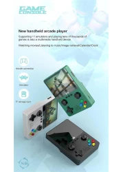 X6 Handheld Game Console, Retro Game Console Built-in 32GB 10000+ Classic Games, 3.5-inch OCA IPS Screen, Dual 3D Joystick, 11 Emulators, Handheld Gaming Console Support TV Output,Green