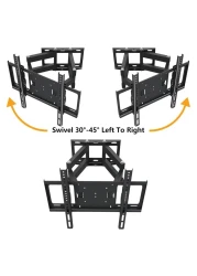 TV Stand/Television Stands for 26-75 Inch TV, Wall Mount TV Stand with Rugged Double Arm Bracket, Universal TV Stand Holds Up to 50 KG