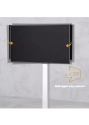 Movable Tv Stand For 37-75 Inch Lcd Led Flat Panel Curved Screen Tv Rolling Tv Stand Mobile Holds Up To 88 Lbs Portable Tv Stand Rolling Floor Tv Stand Max Vesa 600x400mm