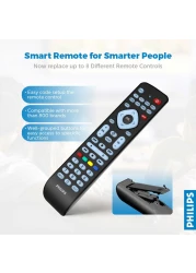 Philips Replacement Universal Remote Control SRP2018/10 Black