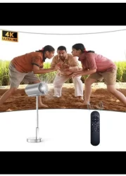 Android Smart WIFI Mini Projector with Electric Focus 720P Wall Projection for Home Office Small Theater 4K bedroom LED Lamp