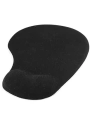 Gel Mousepad With In-Build Wrist Rest Pad Black