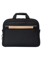 Cabinpro Premium Laptop Bag 15.6-inch Water Resistant Shoulder Computer Bag with Adjustable Shoulder Strap for Men and Women CP013 Black