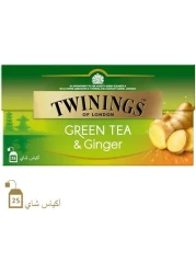 TWININGS GREEN TEA GINGER TEA BAG