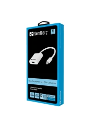 Sandberg Mini DisplayPort To HDMI Adapter White