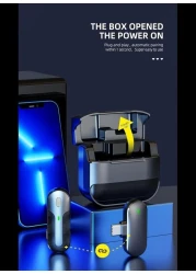 Wireless Lavalier Microphone Compatible for All Devices for YouTube/Reel/Shorts/Videos/Meeting/Teaching/Conference (K81 for Type-C and iPhone)