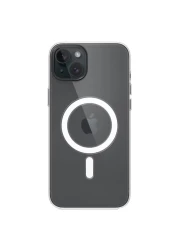 Apple Silicone Case Cover With MagSafe For iPhone 15 Plus Clear