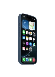 آبل غطاء من السيليكون مع ماغسايف لهاتف آيفون 16 برو - أزرق