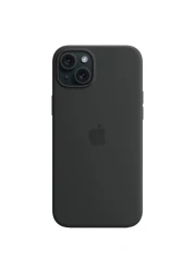 Apple Silicone Case Cover With MagSafe For iPhone 15 Plus Black