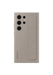 سامسونغ حافظة هاتف بتصميم قبضة واقفة لهاتف غالاكسي أس24 ألترا - رمادي داكن