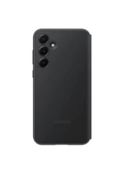 حافظة محفظة سامسونغ سمارت فيو لهاتف غالكسي أي35 5جي باللون الأسود