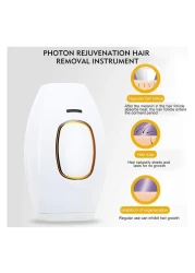 Mini Handheld IPL Laser Hair Removal Machine &ndash; Portable Depilatory Device for Full Body &amp; Facial Use &ndash; Permanent Painless Hair Remover &ndash; White
