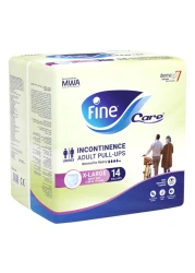 Fine Care Incontinence Adults Pull-Ups Diapers Extra Large 130-170cm 14 Diapers