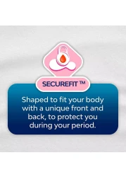 نانا فوط صحية عادية فائقة الرقة بأجنحة 10 فوط حزمة من 3