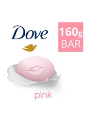 دوف صابون كريم الجمال مرطب - وردي - مع كريم مرطب 160 غرام