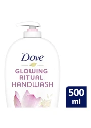 دوف نوريشينغ سيكريتس غلووينغ ريتشوال هاند واش غسول يدين بخلاصة زهرة اللوتس وحليب الأرز 500 ملل
