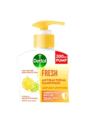 ديتول غسول سائل منعش لليدين مضاد للبكتيريا بخلاصة الليمون وزهور البرتقال 200 ملل