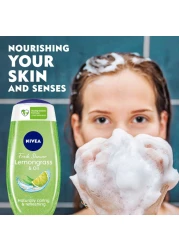 NIVEA Shower Gel Body Wash Lemongrass &amp; Oil 250ml Pack of 3