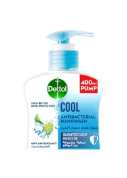 Dettol Cool Antibacterial Liquid Hand Wash Mint And Bergamot White 400ml Pack of 2
