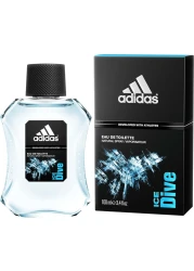 Adidas For Men Ice Dive Eau De Toilette 100 ML + Shower Gel 250 Deodorant Body Spray 150ml