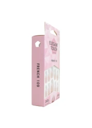 Elegant Touch Luxe Looks False Nails With Glue French 109 24 PCS
