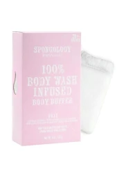 Spongology Body Buffer Rose 20 plus Wash Exfoliate Remove Dead Skin Cells 85gram