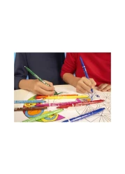 Stabilo Trio 2-in-1 Fibre-Tip Colouring Pens Multicolour 10 PCS