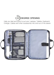Laptop Bag with Organizer Travel Briefcase Laptop Cover Sleeve Case