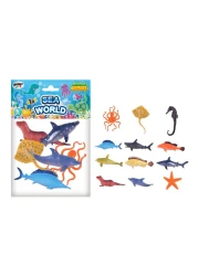 Power Joy Animal Worldz Sea World Animal Figure Toy 4inch 6 PCS