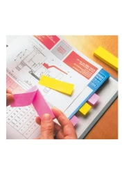 بوست إت مؤشرات الصفحات 670-5AN. بأبعاد 0.5 × 1.75 بوصة (12.7 مم × 44.4 مم). ألوان متنوعة، 5 ألوان في الحزمة