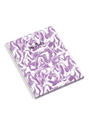 أمبار أي 4 فقط للفتيات الفراشة 22 دفتر بطابع الفراشات _بنفسجي_