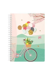 Oxford Spiral Wired Notebook Horizon Assorted 148x210mm 120 Pages