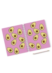 Loud Universe Hardcover Notebook Avacado Emoji Spiral Notebook with Premium High Quality Paper A5 Size