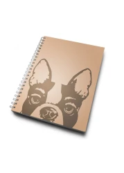 Loud Universe Hardcover Notebook K9 Brown Animal Spiral Notebook with Premium High Quality Paper A5 Size
