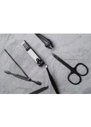 Green Lion 18 in 1 Manicure Travel Cutter, None-Slip Texture, Manicure Set Professional Nail Clipper Kit-18 Pieces Stainless Steel with Black Leather Bag, Nail Care &amp; Beauty Tools with Portable Case