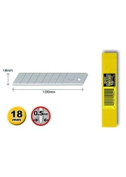 Olfa LB-10 Heavy Duty Spare Blades, 18mmX100mm, 10/Pack