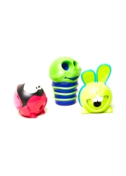 مابد كروك كروك مبراة أقلام الرصاص ذات فتحة واحدة متنوعة 3 قطع