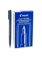 بايلوت قلم تظليل دائم برأس إضافي فائق الدقة - أسود