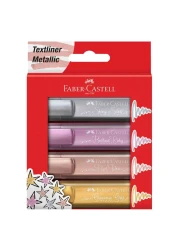 Faber-Castell Textliner Metallic Highlighter Multicolour 4 PCS