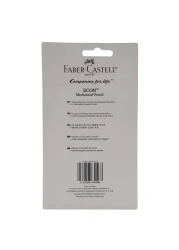 فايبر كاستل قلم رصاص ميكانيكي 4 قطع من إيكون مع 12 سنًا أيتش بي متعدد الألوان 0.7 ملم