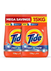 Tide High Solution Detergent Powder Megabox Original 7.5kg Pack of 2