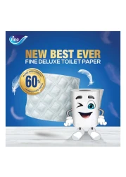 فاين ديلوكس لفافة ورق تواليت 140 ورقة × 3 طبقات 24 لفافة