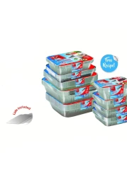 Fun Aluminium Container With Lid 1060cc Silver 10 PCS