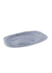 First1 Disposable Oval Aluminium Platter Small Silver 5 PCS
