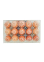 الجزيرة بيض ذهبي متوسط الحجم - أبيض 15 قطعة